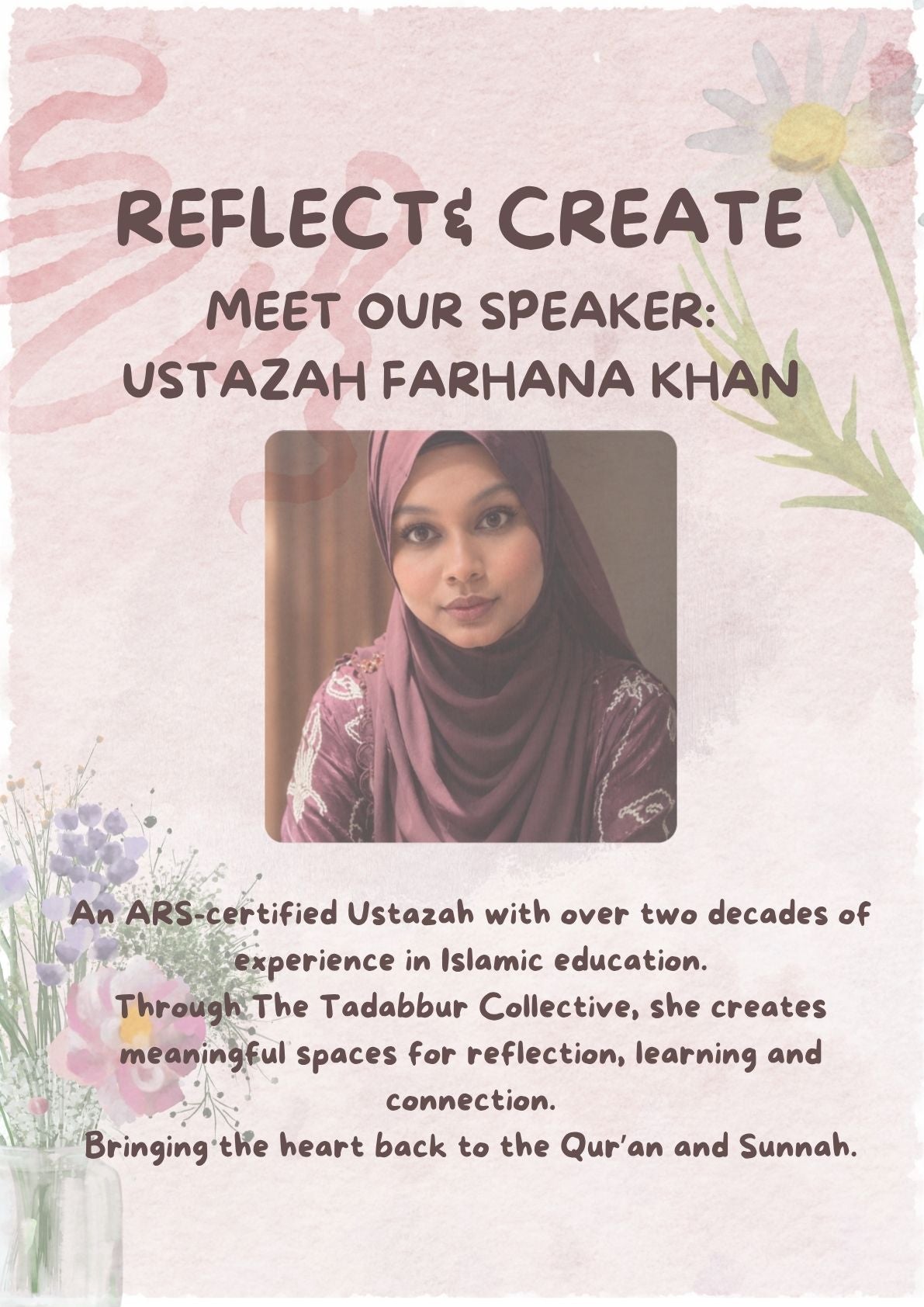 Reflect & Create with Ustazah Farhana